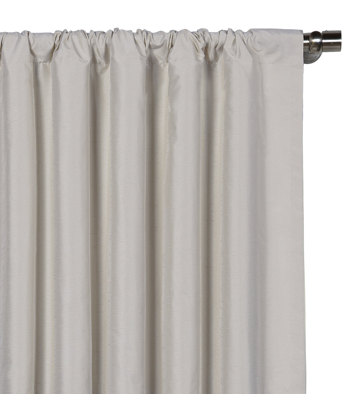 Edris Rod Pocket Curtain Panel in Fog