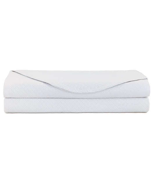 Matera Pique Coverlet in White