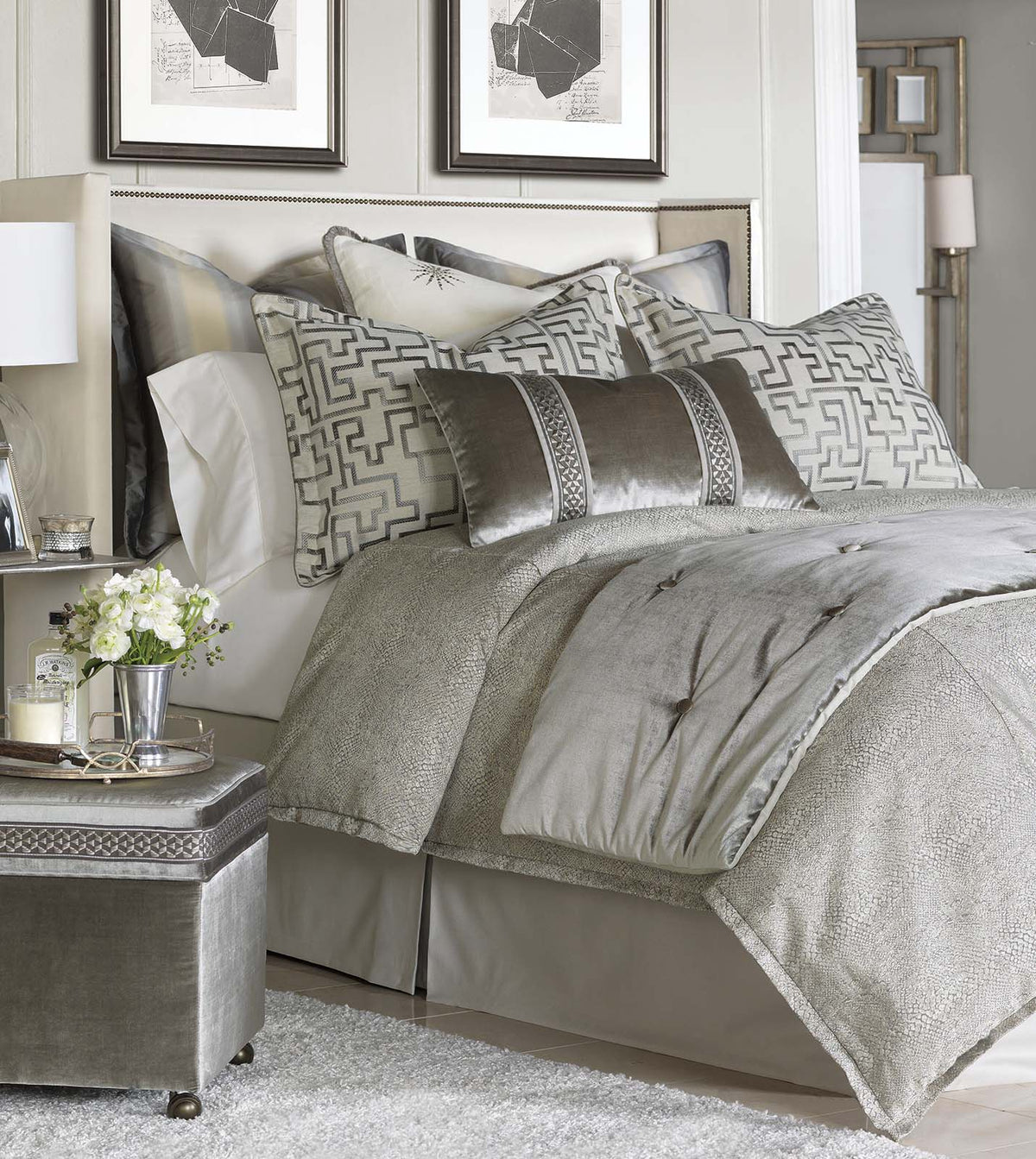 Ezra Smoke Duvet Cover