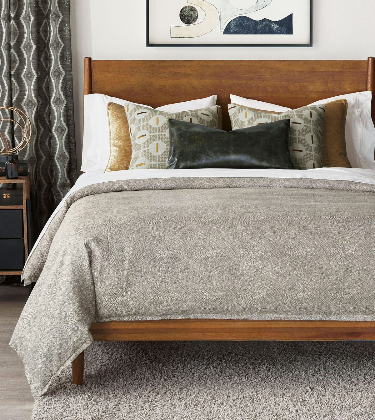 Ezra Smoke Duvet Cover