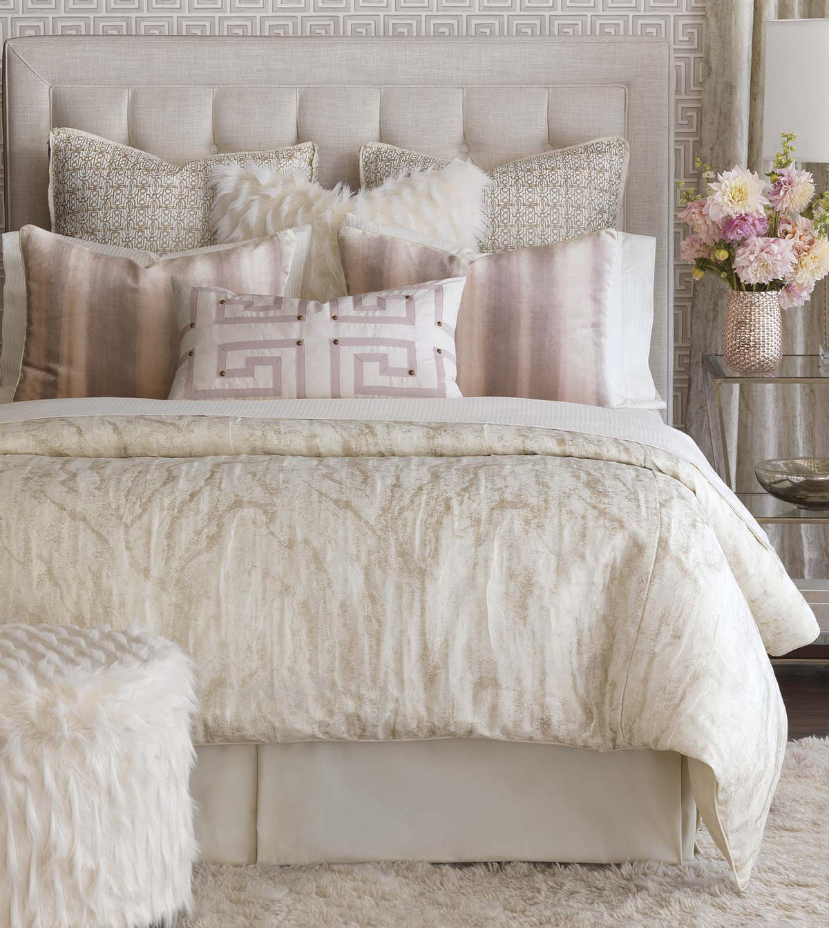 Halo Champagne Duvet Cover