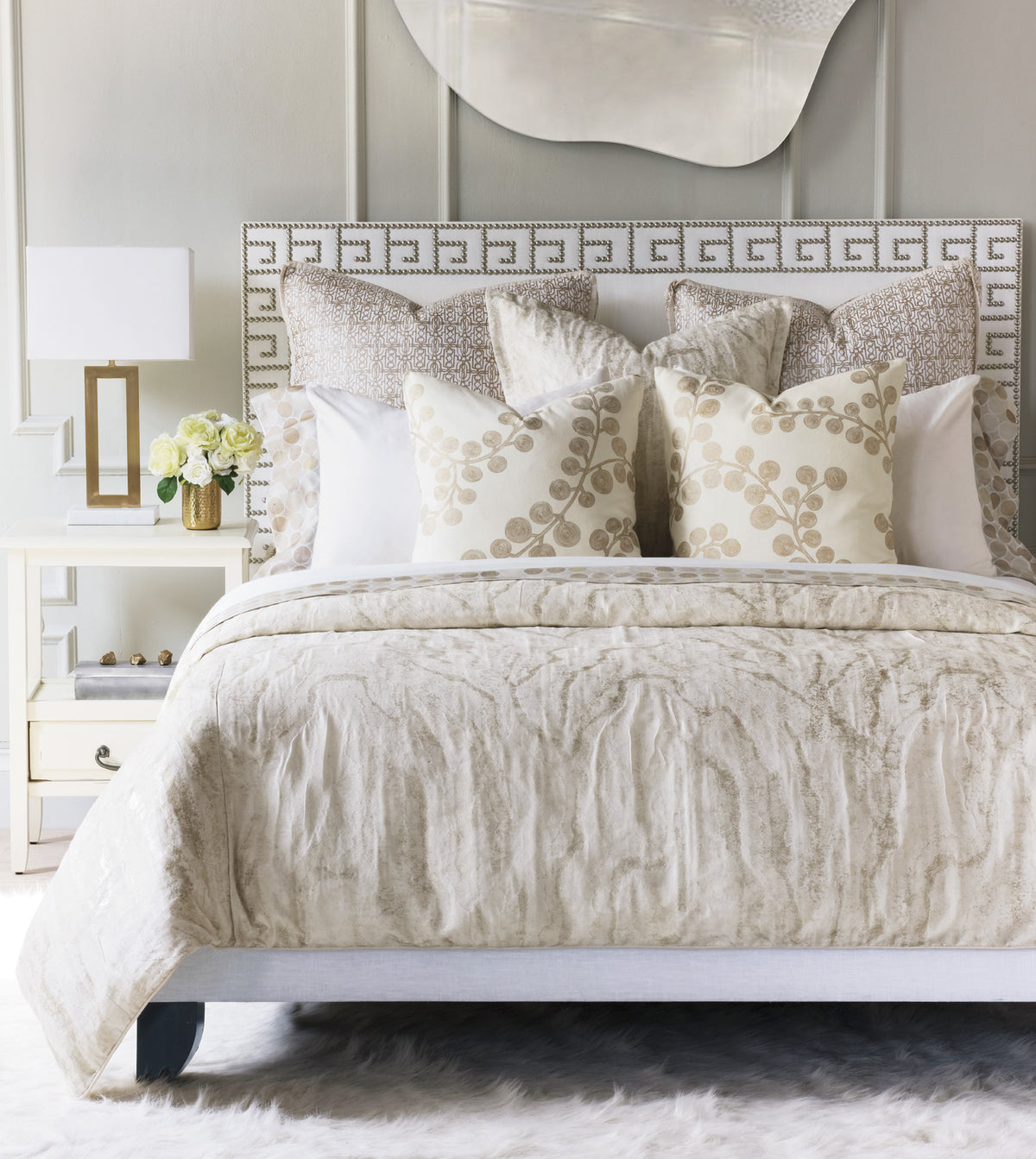 Halo Champagne Duvet Cover