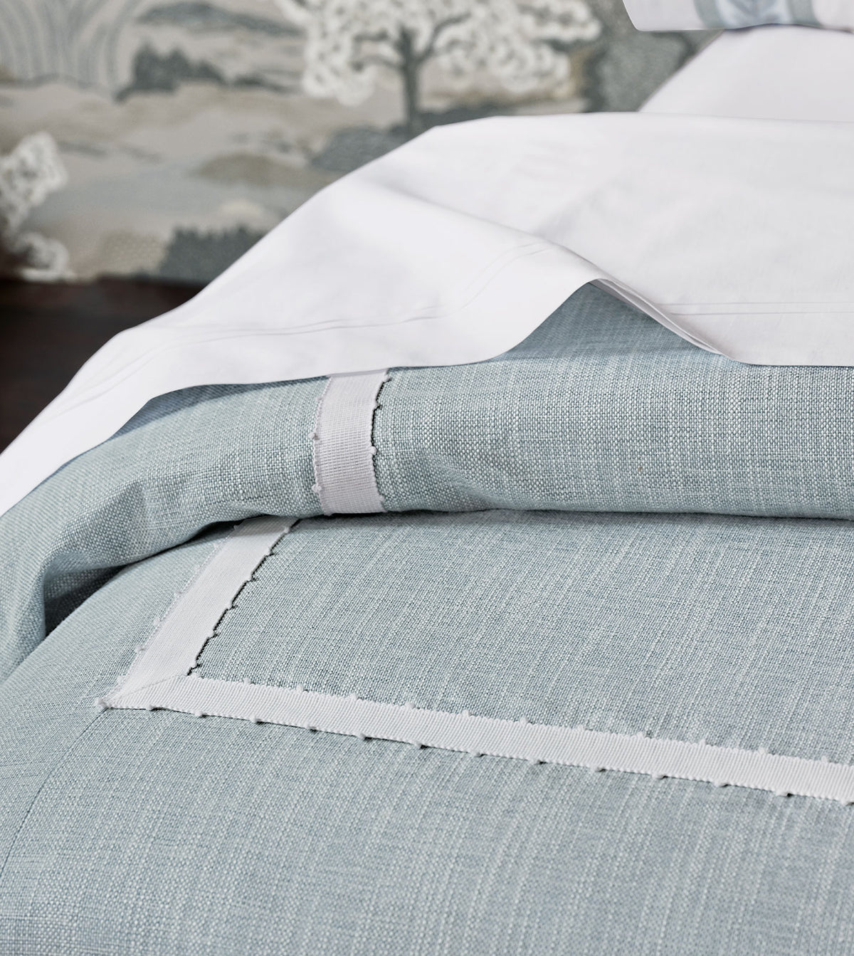 Amberlynn Mitered Picot Duvet Cover