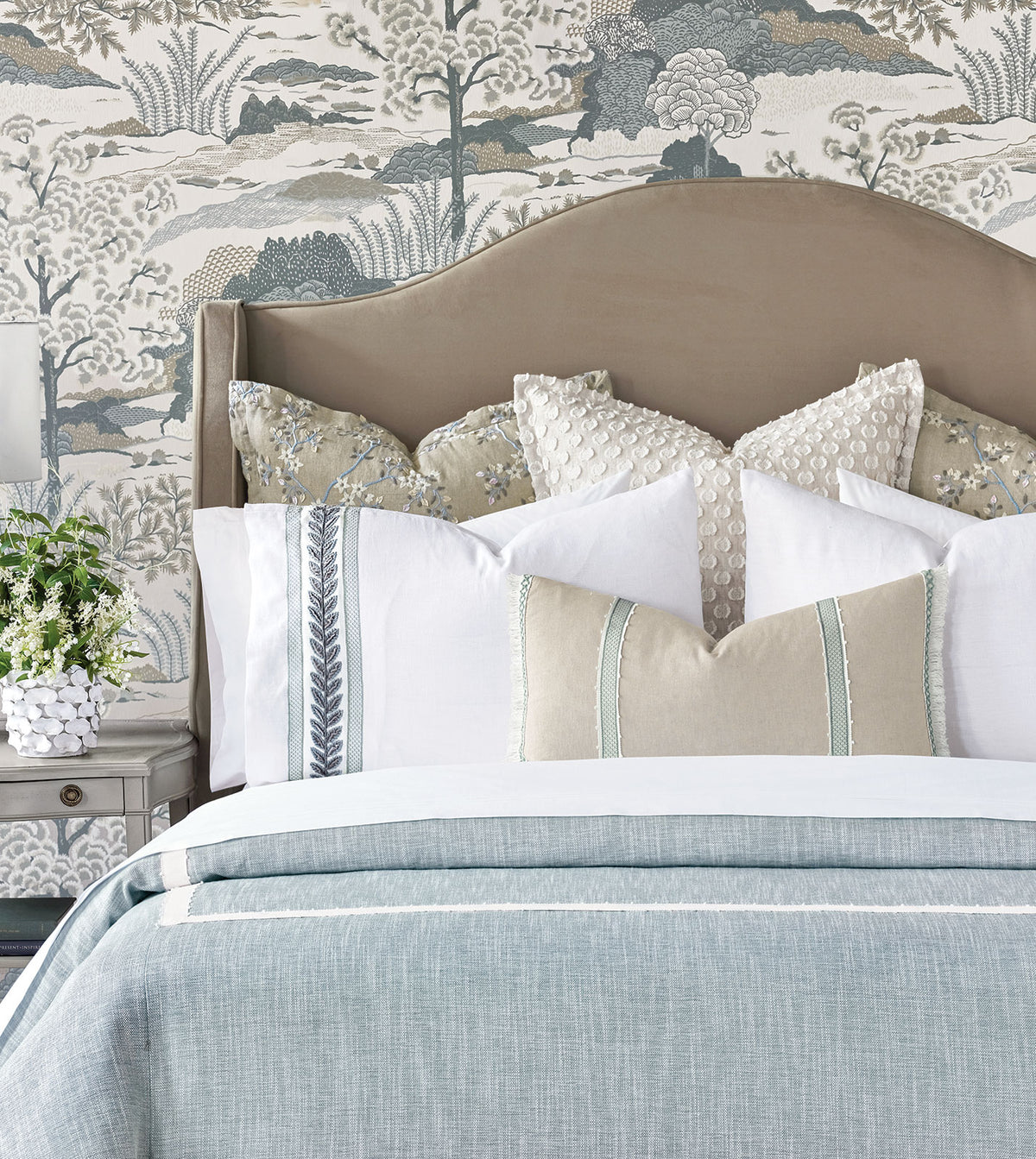 Amberlynn Mitered Picot Duvet Cover