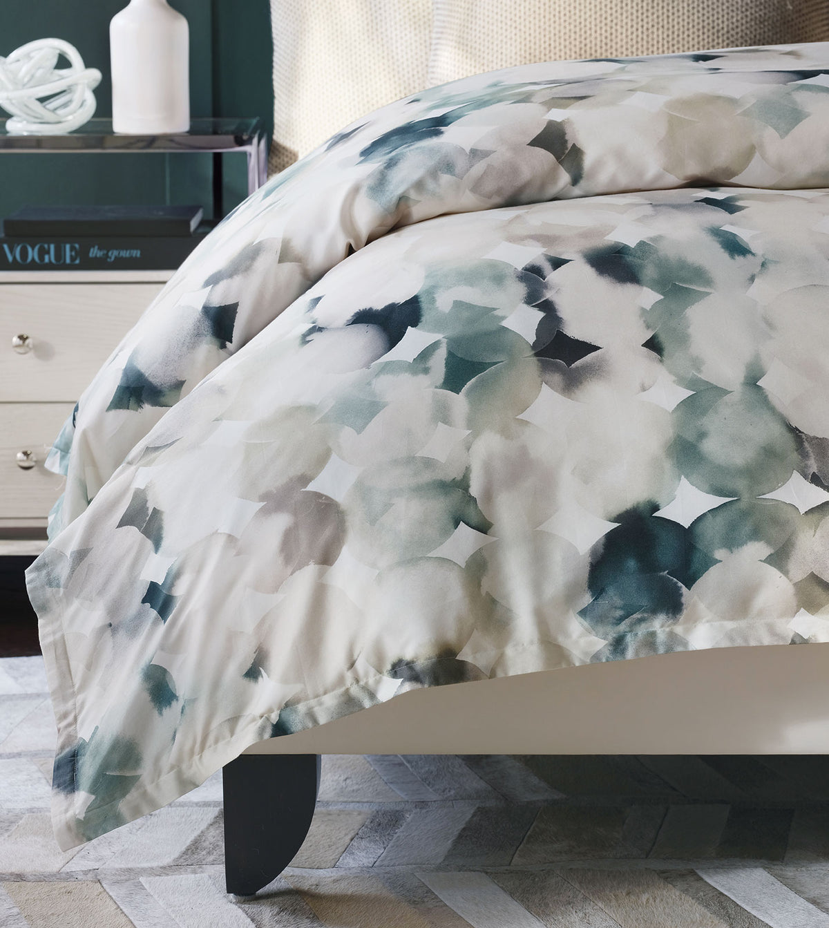 Izaro Watercolor Print Duvet Cover