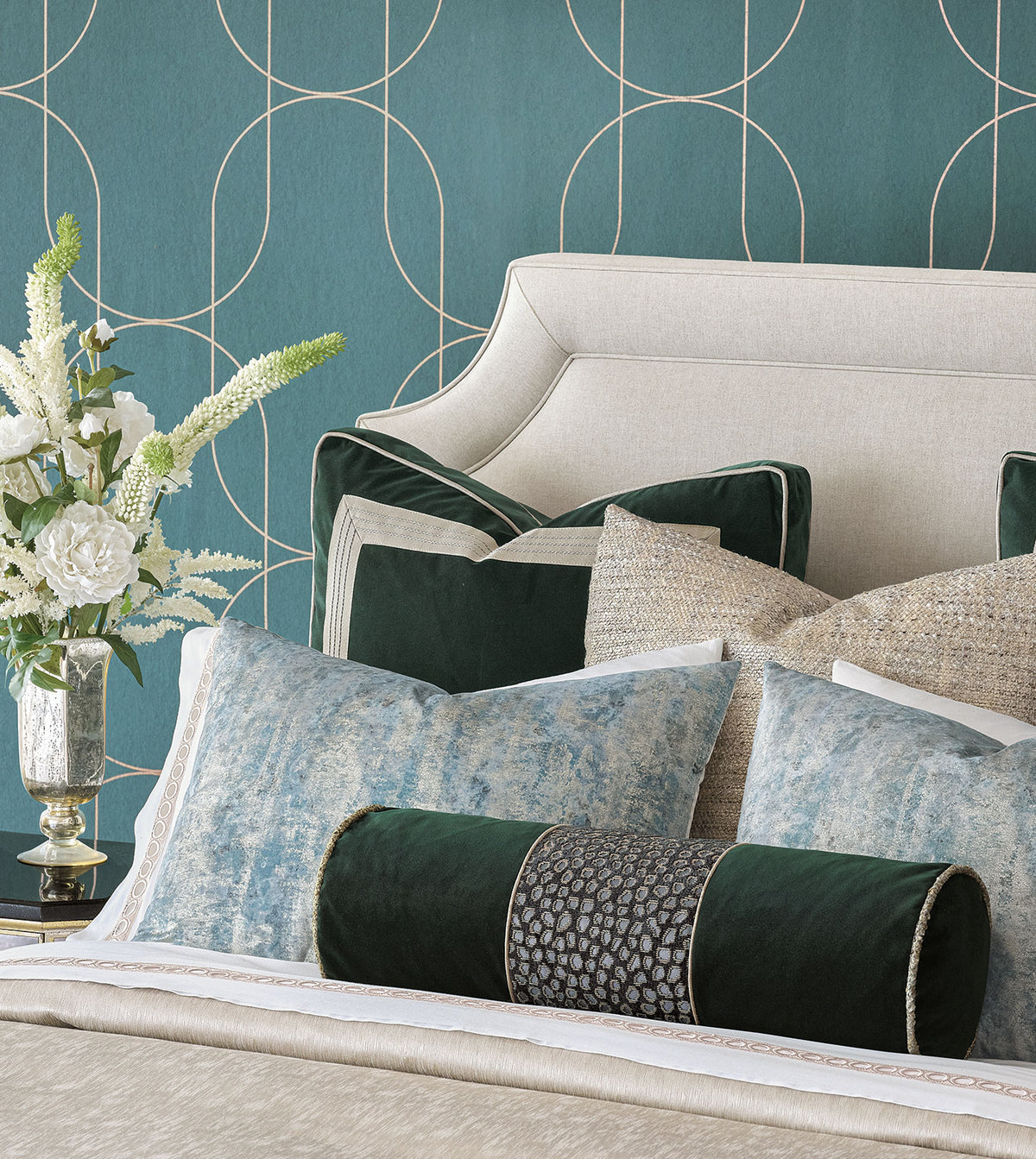 Esmeralda Velvet Bolster
