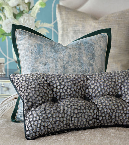 Esmeralda Metallic Decorative Pillow