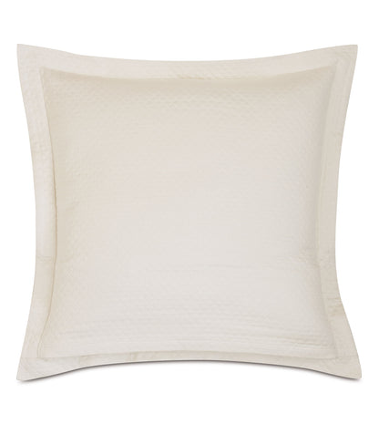 Matera Pique Euro Sham in Ivory