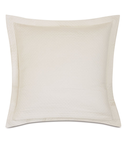 Matera Pique Euro Sham in Ivory