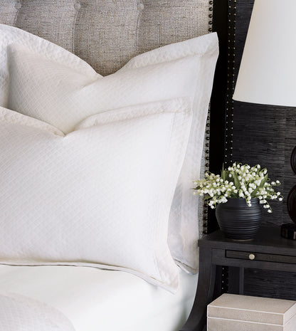 Matera Pique Euro Sham in White