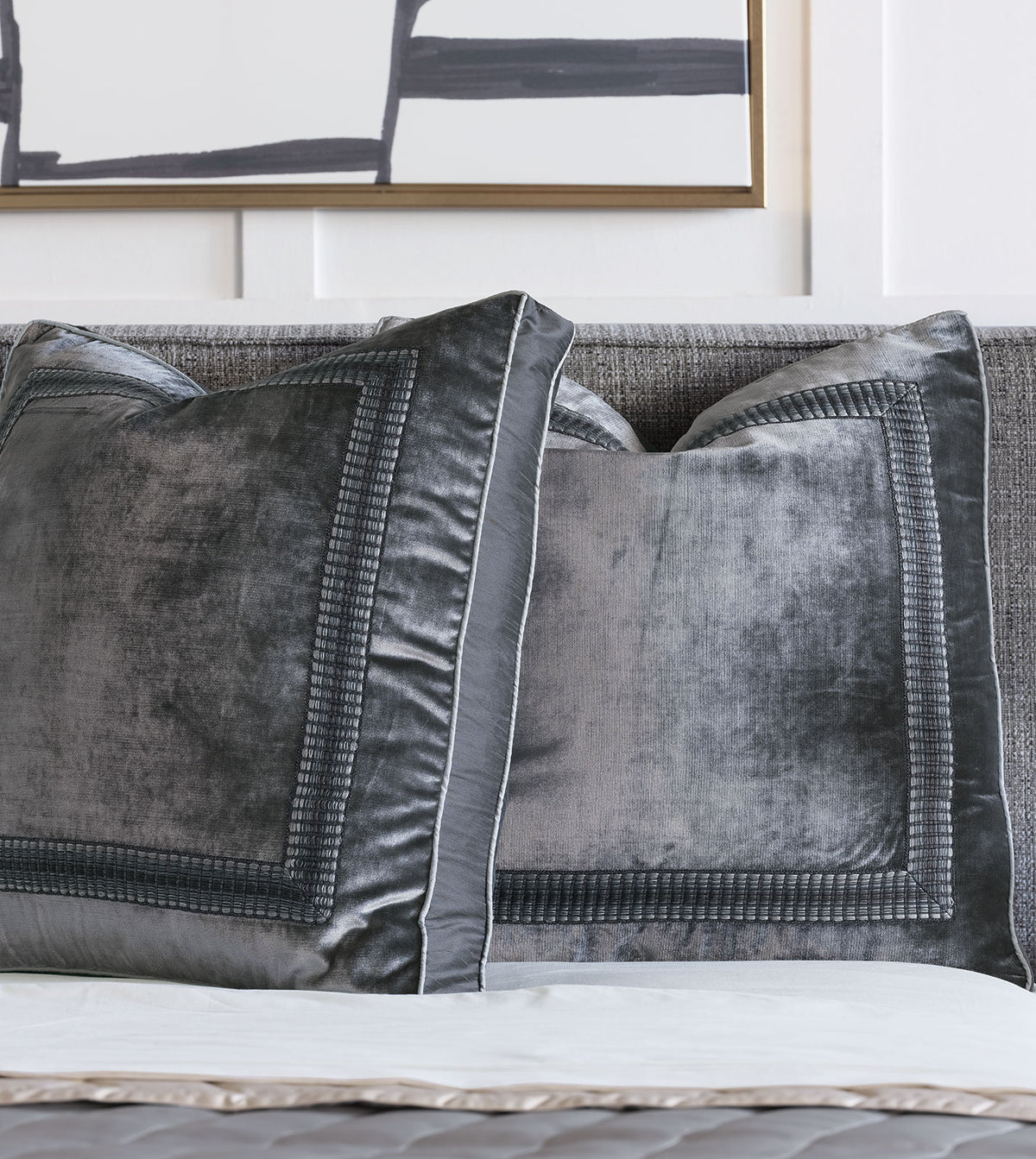 Velda Charcoal Euro Sham