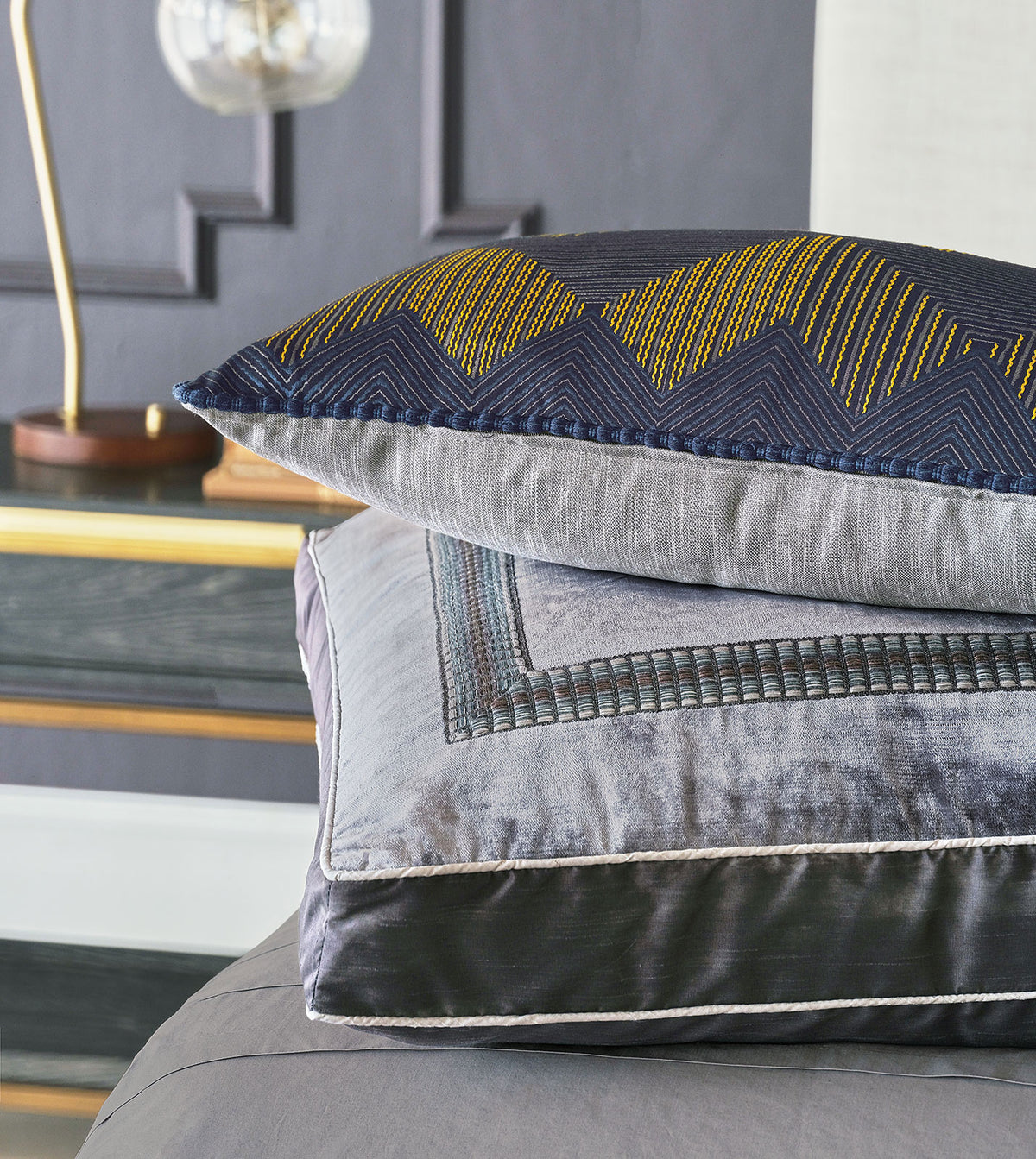 Velda Charcoal Euro Sham