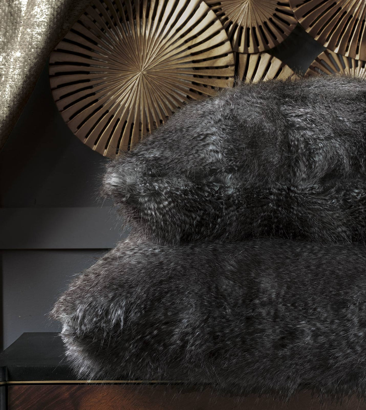 Indochine Faux Fur Euro Sham