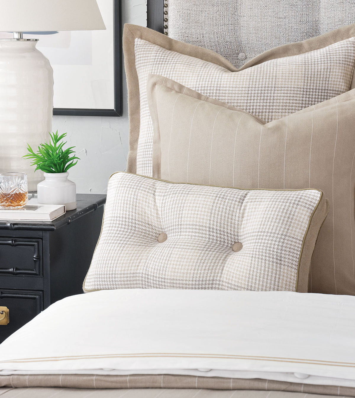 Kelso Houndstooth Euro Sham