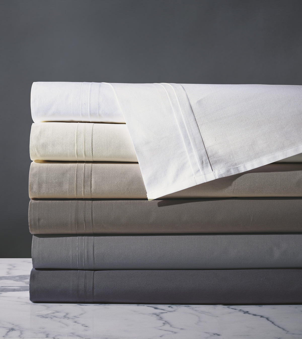 Vail Percale Flat Sheet In White
