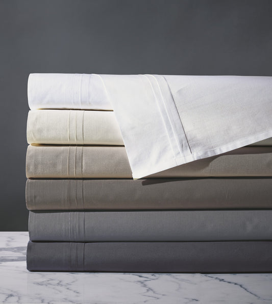 Vail Percale Flat Sheet In White
