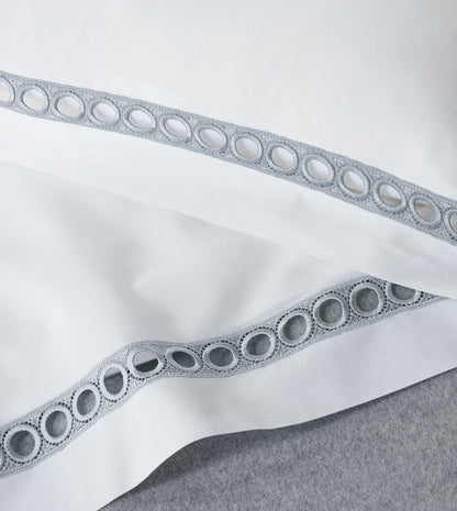 Celine Lace Flat Sheet in Silver