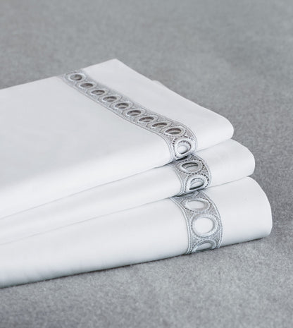 Celine Lace Flat Sheet in Silver