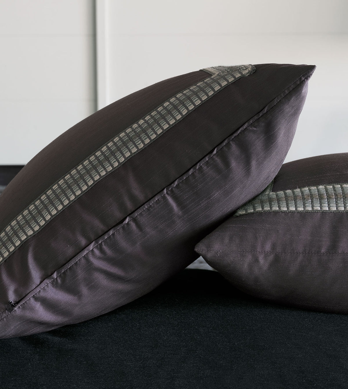 Edris Charcoal With Mitered Border