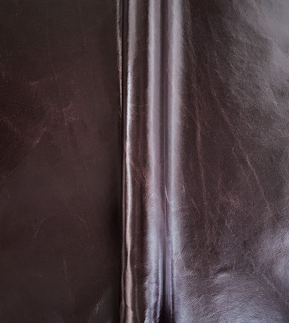 TUDOR MAHOGANY LEATHER HIDE FULL