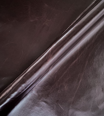 TUDOR MAHOGANY LEATHER HIDE FULL