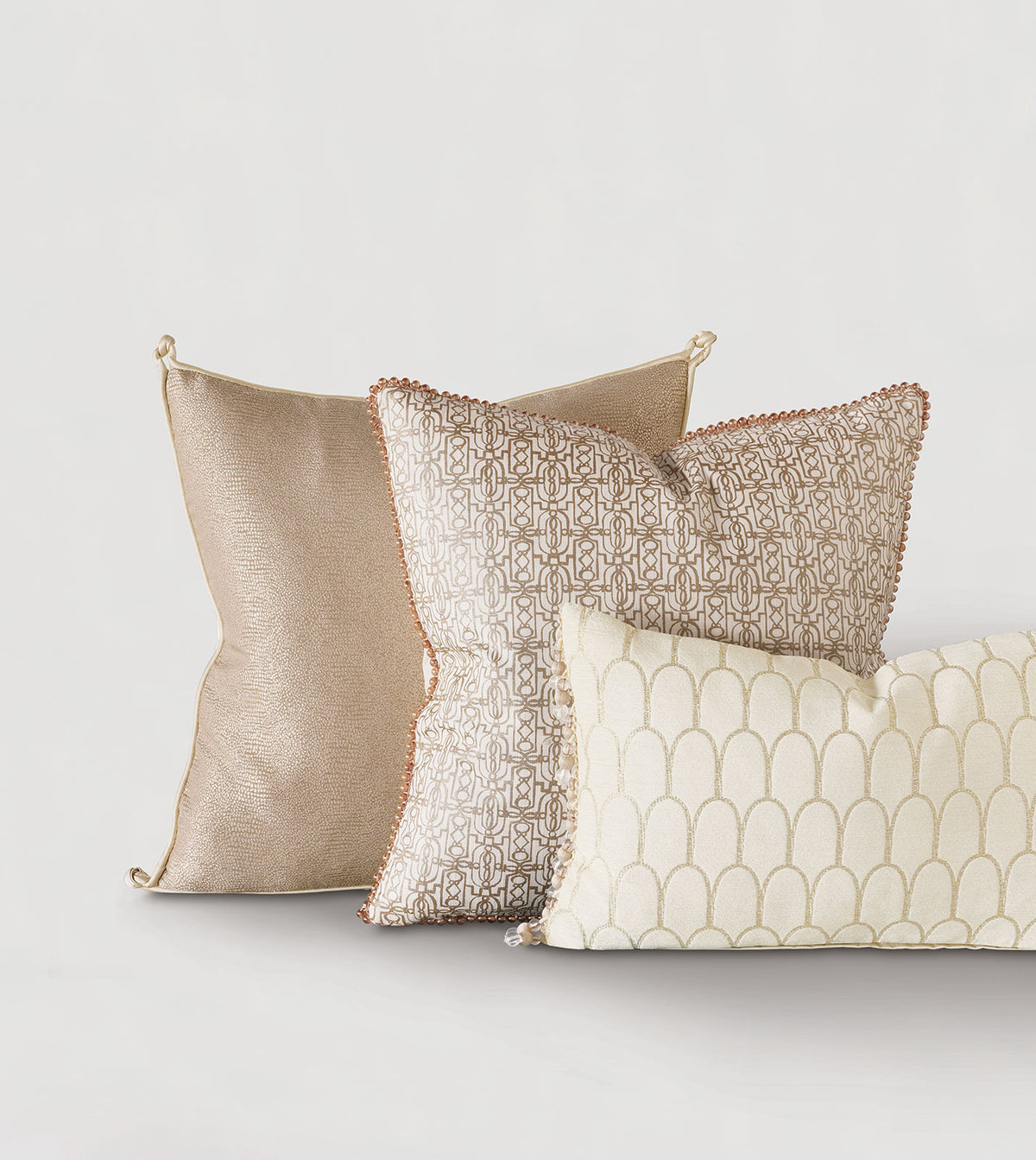 Cordova Taupe With Beaded Trim