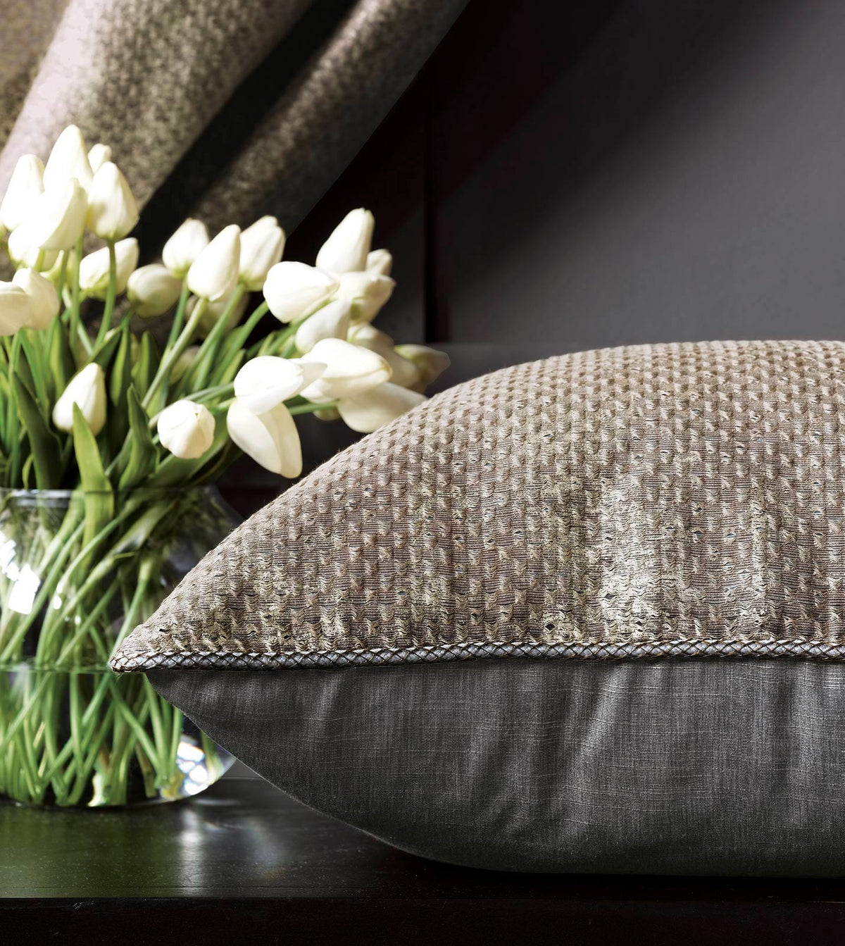 Indochine Metallic Decorative Pillow