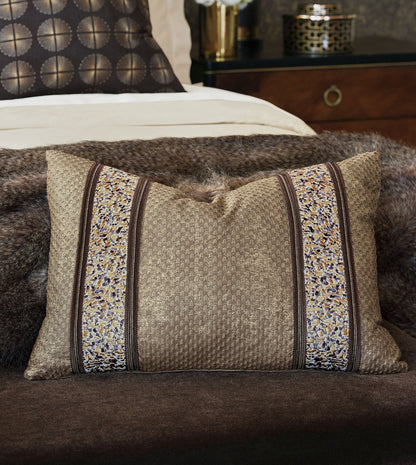 Indochine Metallic Stripe Decorative Pillow