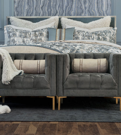 ZEYLIN NAILHEADS DECORATIVE PILLOW
