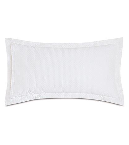 Matera Pique King Sham in White
