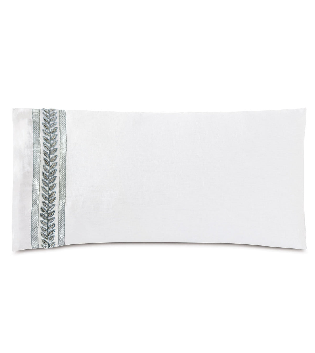 Amberlynn Velvet Leaf King Sham (Left)