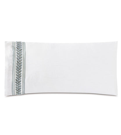 Amberlynn Velvet Leaf King Sham (Left)