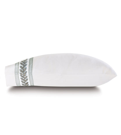 Amberlynn Velvet Leaf King Sham (Left)
