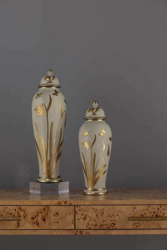Gilded Iris Jar Medium
