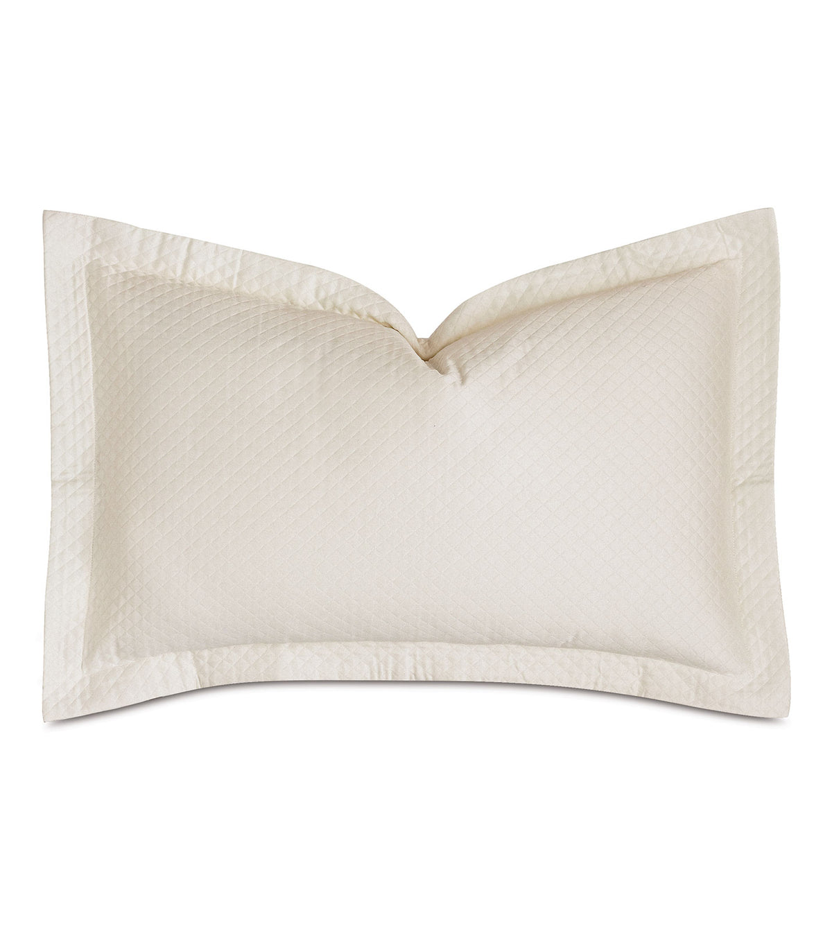 Matera Pique Queen Sham in Ivory