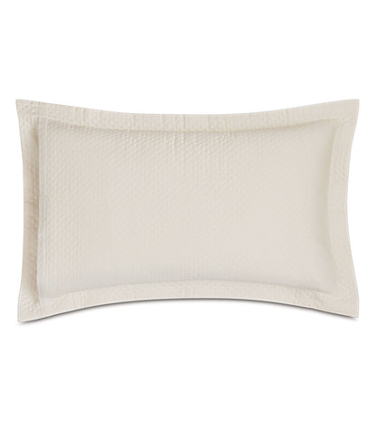 Matera Pique Queen Sham in Ivory