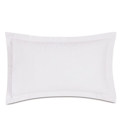 Matera Pique Queen Sham in White