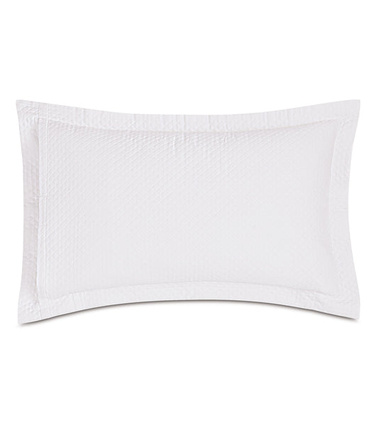 Matera Pique Queen Sham in White