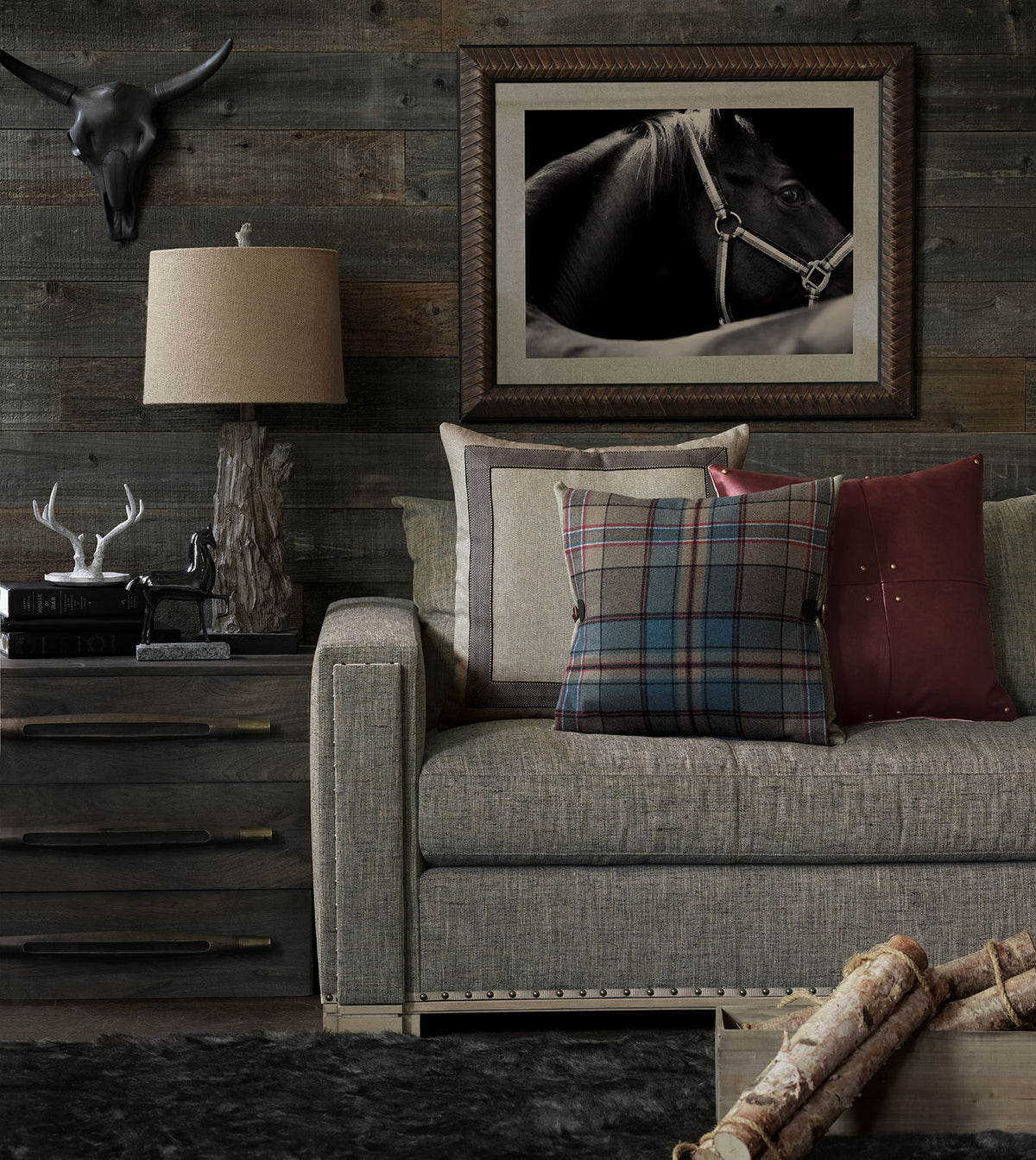 Reign Mitered Border Decorative Pillow