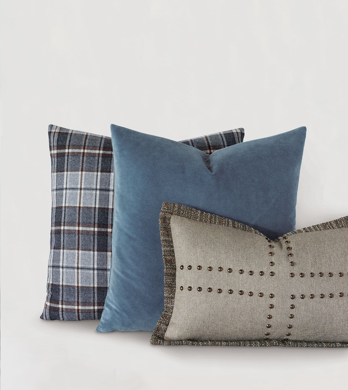 Reign Nailheads Decorative Pillow
