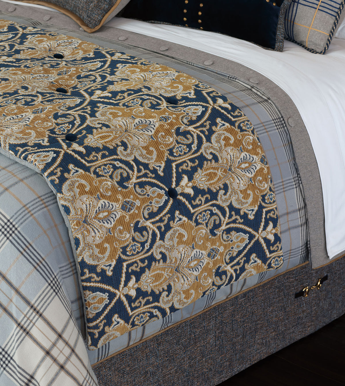 Arthur Ochre Bed Scarf