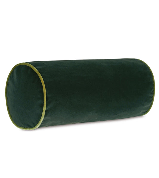 Uma Velvet Bolster in Emerald
