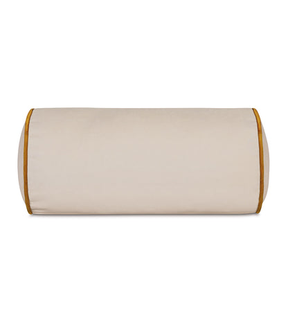 Uma Velvet Bolster in Ivory