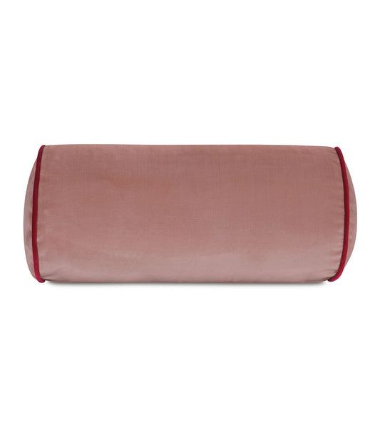 Uma Velvet Bolster in Pink