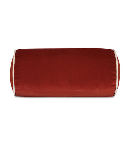 Uma Velvet Bolster in Rust