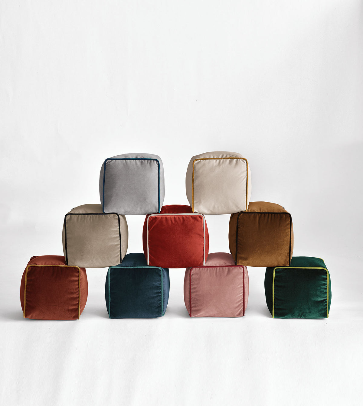 Uma Cube Decorative Pillow in Emerald