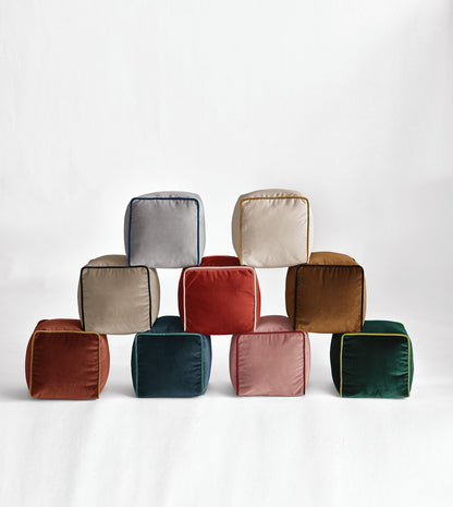 Uma Cube Decorative Pillow in Khaki