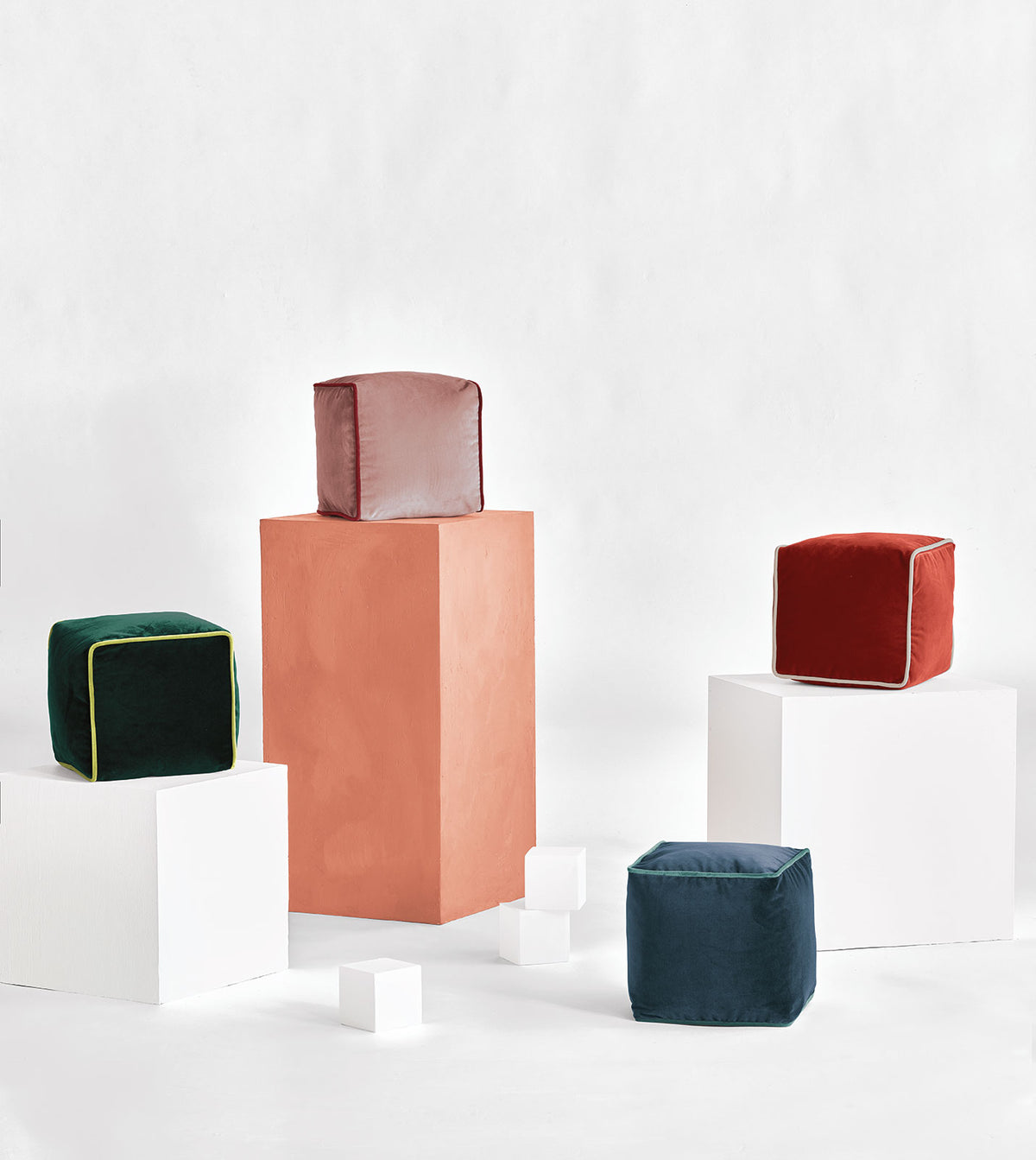 Uma Cube Decorative Pillow in Rust