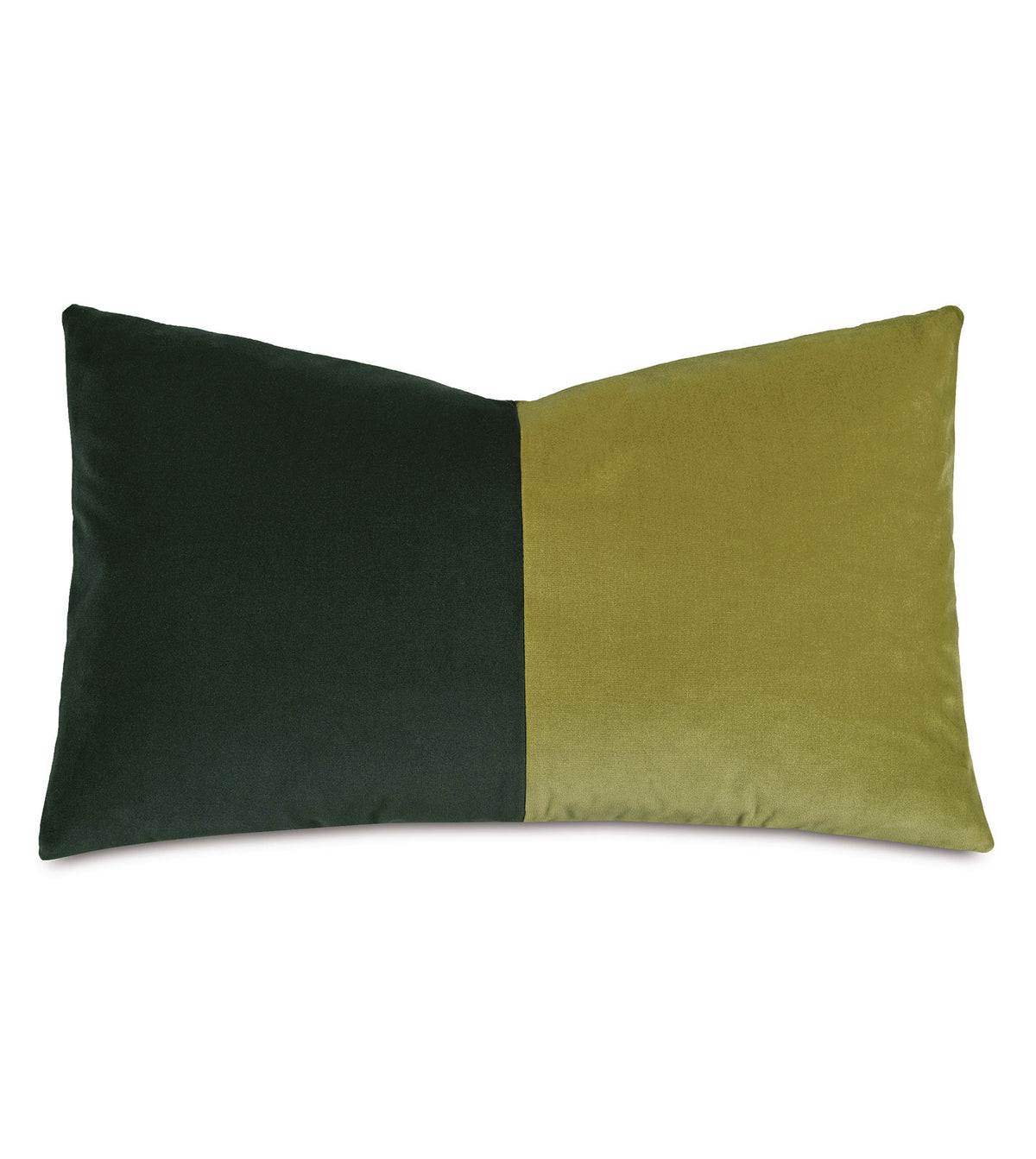 Uma Colorblock Decorative Pillow in Lime