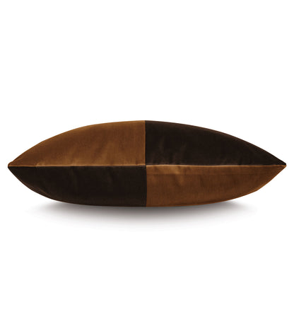 Uma Colorblock Decorative Pillow in Gold
